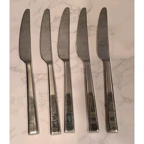 Dansk Meridian 18/10 Dinner Knives Stainless Glossy 9" Set of 5 | EUC Dining - Picture 2 of 6